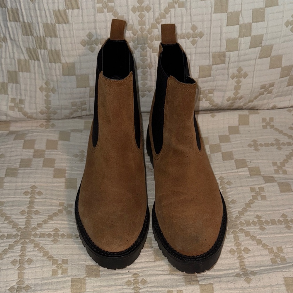 Caslon Miller Water Resistant Suede Chelsea Boots